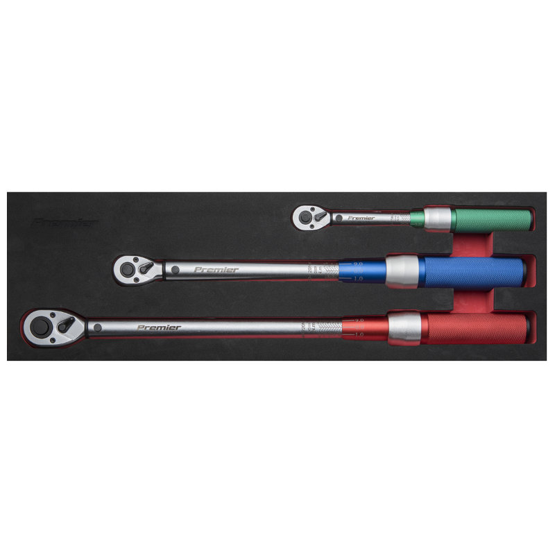 Sealey STW900SET Torque Wrench Micrometer Style 3pc Set
