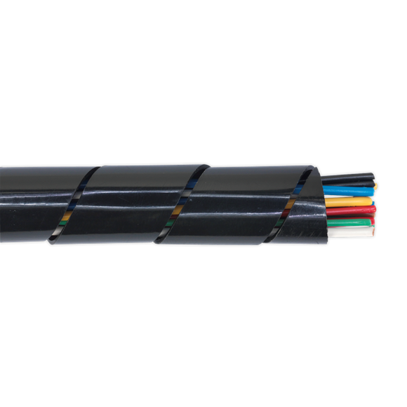 Sealey SWS2244 Spiral Wrap Cable Sleeving Ø22-44mm 10m
