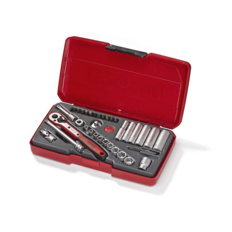 Teng T1436 Socket Set of 36 Metric 1/4in Drive