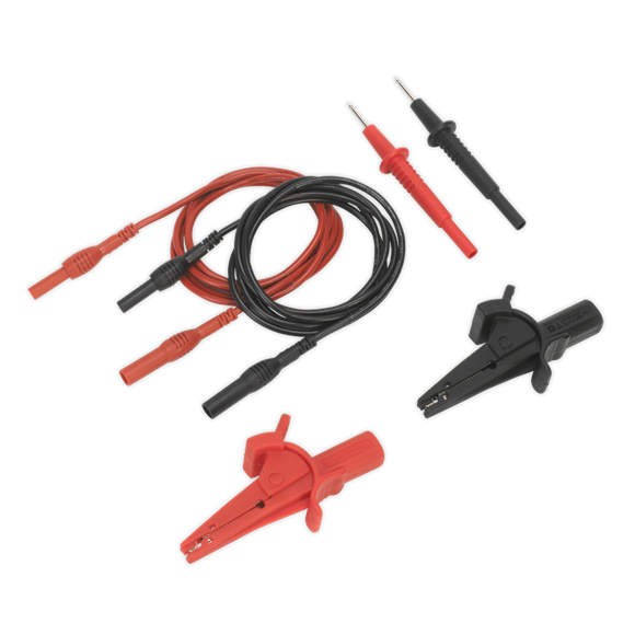 Sealey TATL Automotive Test Lead & Crocodile Clip Set 6pc