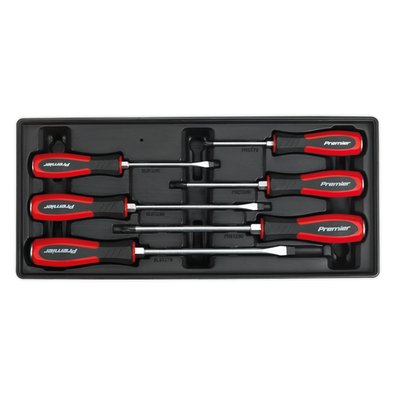 Sealey TBT29 Tool Tray with Hammer-Thru Screwdriver Set 6pc