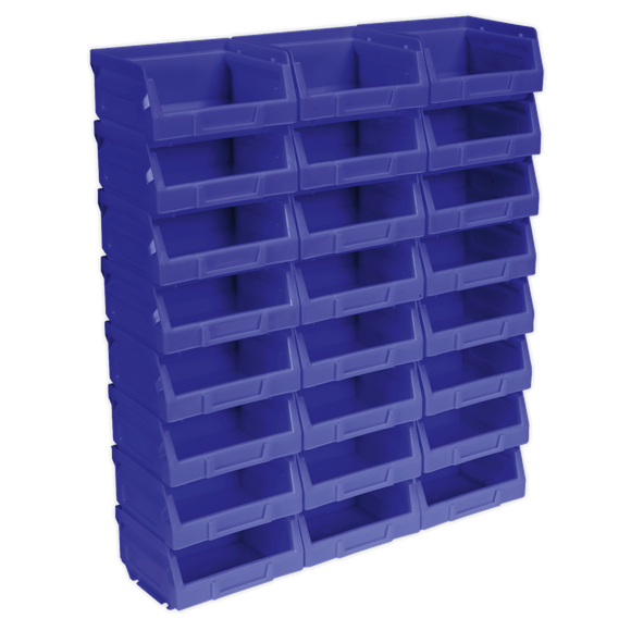 Sealey TPS124B Plastic Storage Bin 105 x 85 x 55mm - Blue Pack of 24