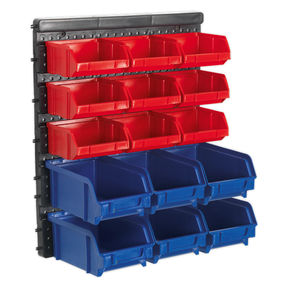 Sealey TPS1569WM Bin Storage System Wall Mounting 15 Bins