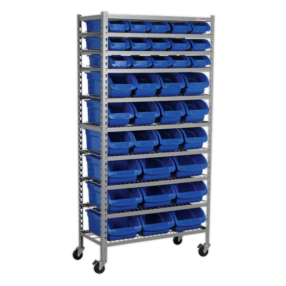 Sealey TPS36 Mobile Bin Storage System 36 Bins