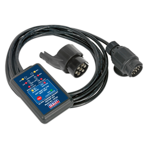 Sealey TST22 Towing Socket Tester 13-Pin 12V - DVSA Approved