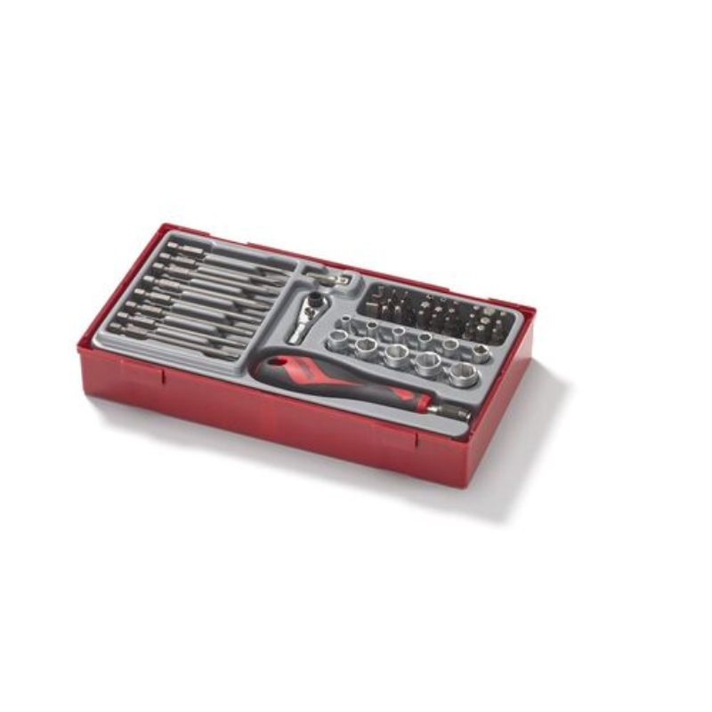 Teng TTMDQ49 Bit & Quick Chuck Driver Set, 49 Piece - 1/4in Drive