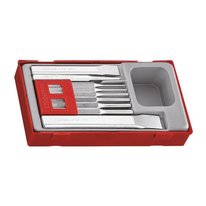 Teng TTPC09 Punch & Chisel Set, 9 Piece