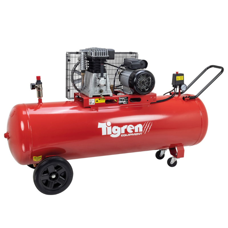 SIP 04394 TIGREN 200ltr 3hp Belt-Driven Compressor
