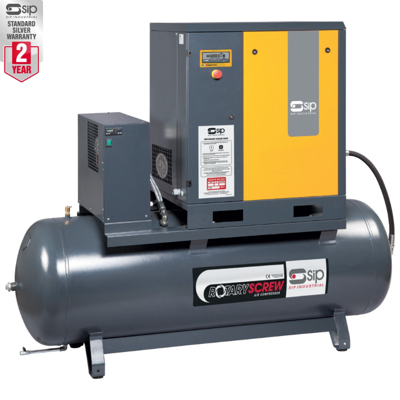 SIP 06299A SIP RS15-08-500BD/RD 500ltr Rotary Screw Compressor with Dryer