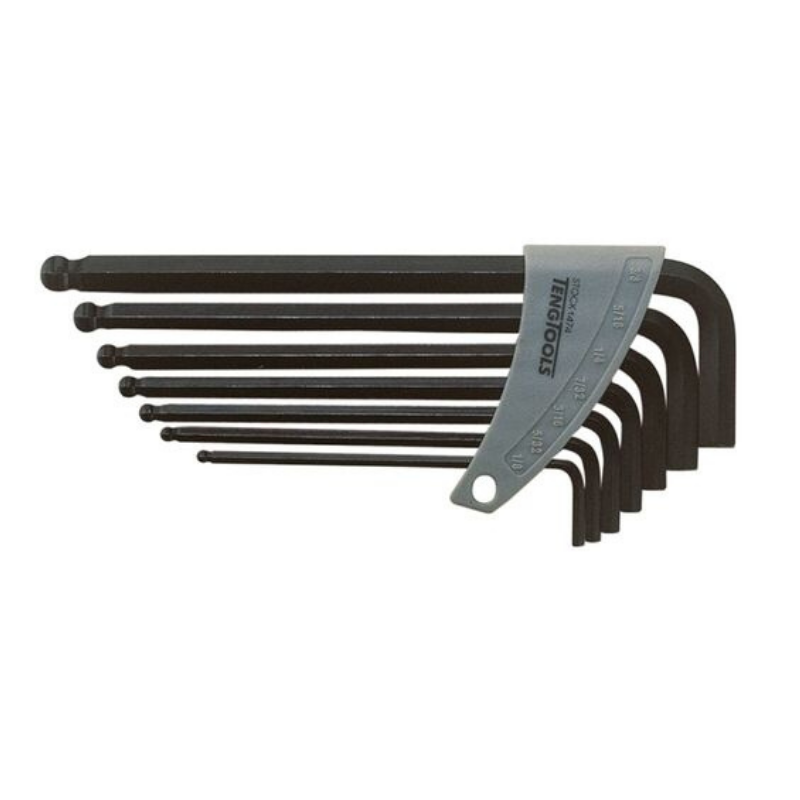 Teng Imperial Ball Point Hexagon Key Set, 7 Piece (1/8-3/8in)