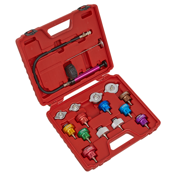Sealey VS006 Cooling System Pressure Test Kit 16pc