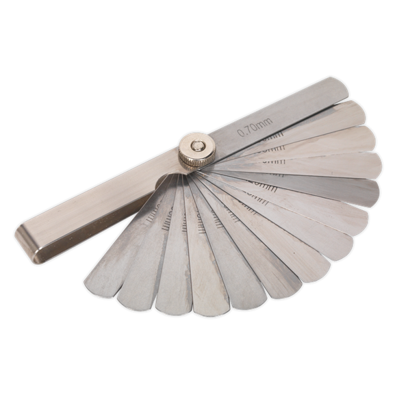 Sealey VS511 Feeler Gauge 15 Blade - Metric