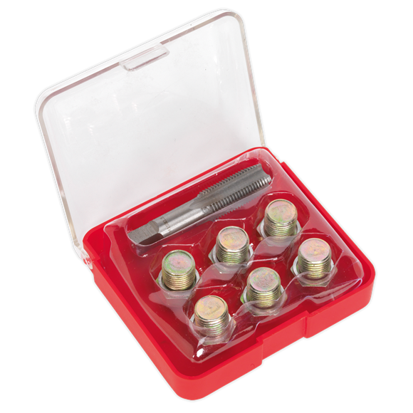 Sealey VS615 Oil Drain Plug Thread Repair Set - M15