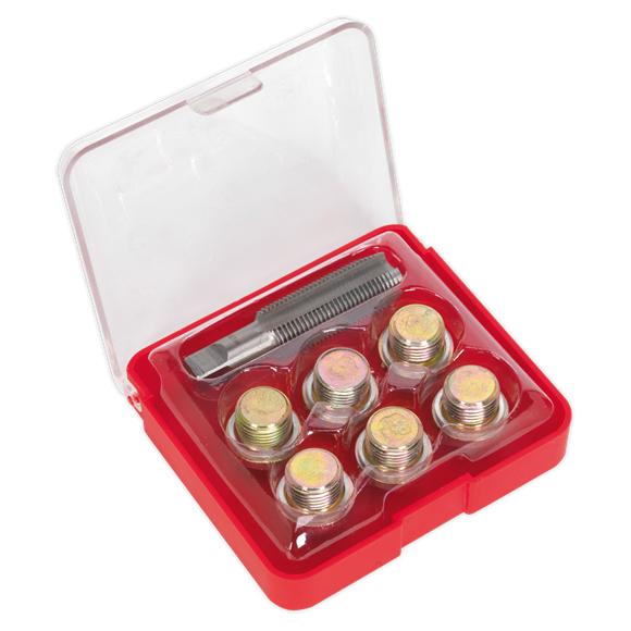 Sealey VS617 Oil Drain Plug Thread Repair Set - M17