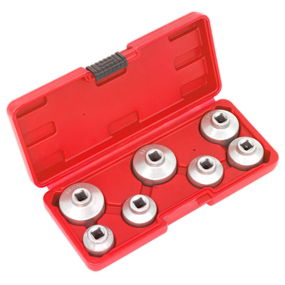 Sealey VS7008 Oil Filter Cap Wrench Set 7pc