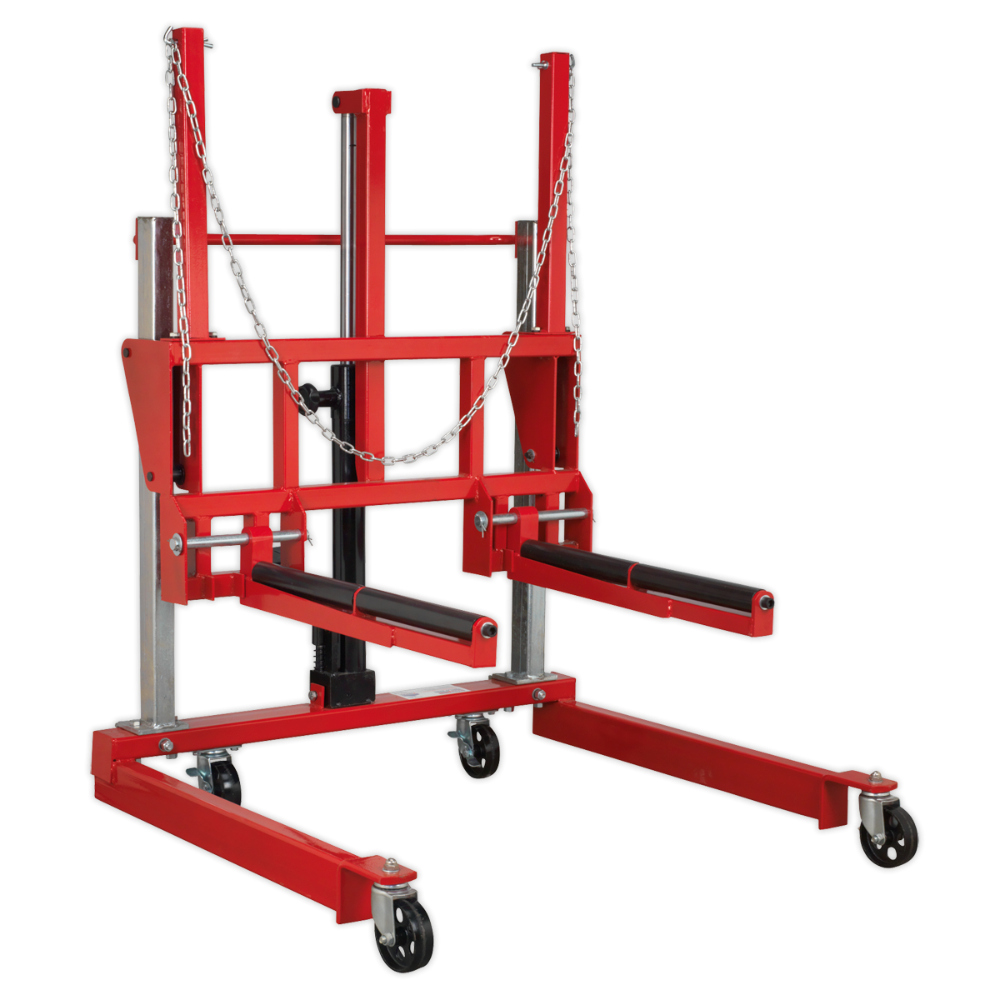 Sealey Wheel Removal Trolley 500kg Adjustable Width