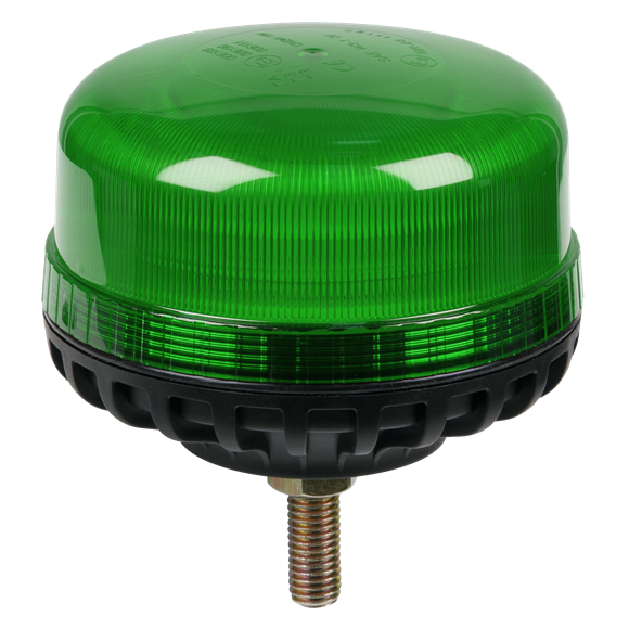 Sealey WB951LEDG Warning Beacon SMD LED 12/24V 12mm Bolt Fixing - Green