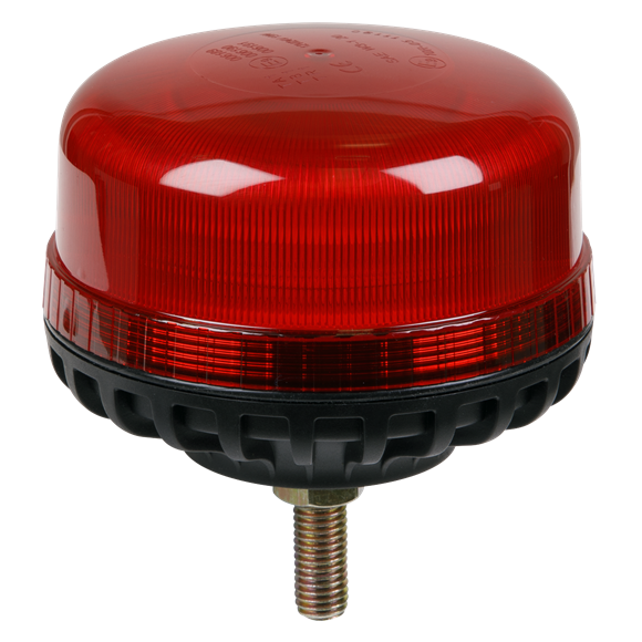 Sealey WB951LEDR Warning Beacon SMD LED 12/24V 12mm Bolt Fixing - Red