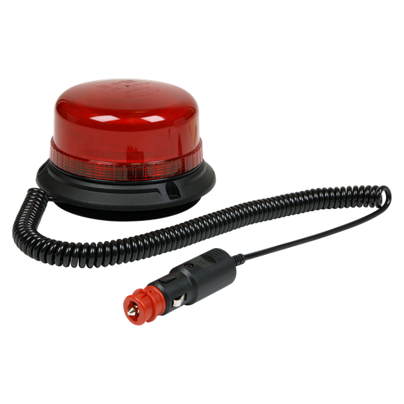 Sealey WB954LEDR Warning Beacon SMD LED 12/24V Magnetic Fixing - Red