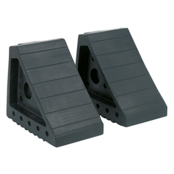 Sealey WC01 Rubber Wheel Chocks 1.8kg - Pair