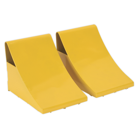 Sealey WC05 Heavy-Duty Steel Wheel Chocks 4kg - Pair