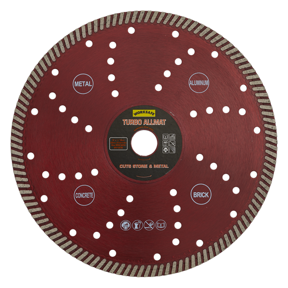 Sealey WDTA230 Turbo Allmat Diamond Blade Ø230 x Ø22mm