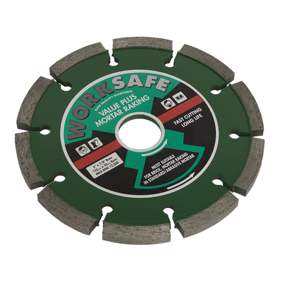 Sealey WDVP125 Value Plus Diamond Blade Ø125 x 22mm