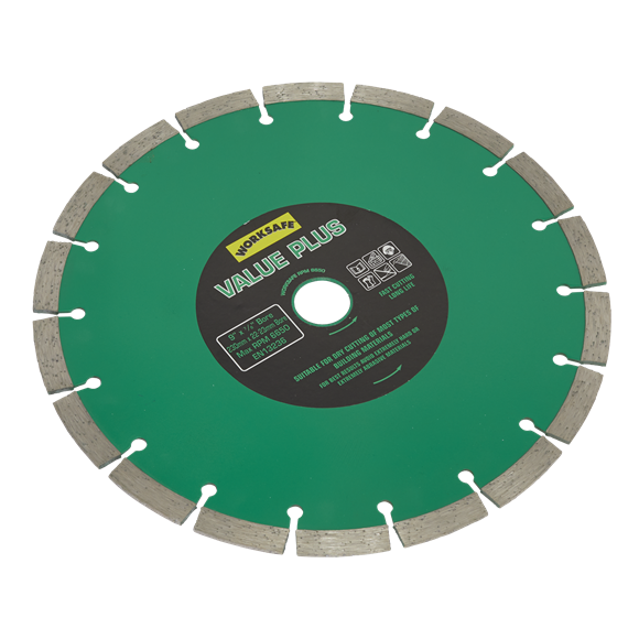 Sealey WDVP230 Value Plus Diamond Blade Ø230 x 22mm
