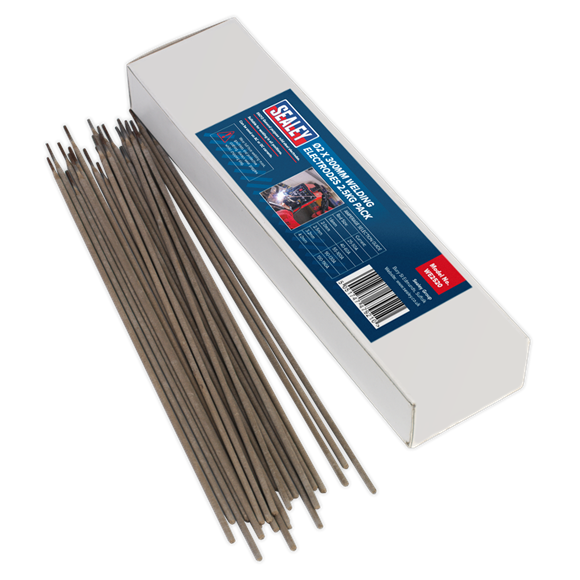 Sealey WE2520 Welding Electrodes Ø2 x 300mm 2.5kg Pack