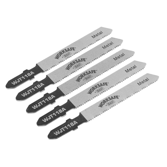 Sealey WJT118A Jigsaw Blade Metal 55mm 21tpi - Pack of 5