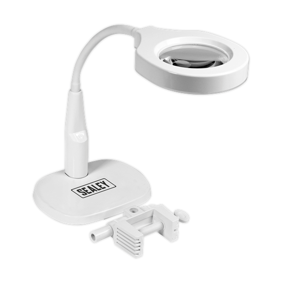Sealey WL53/8D Dimmable Dual Mounting Magnifying Work Light 230V 45 SMD LED