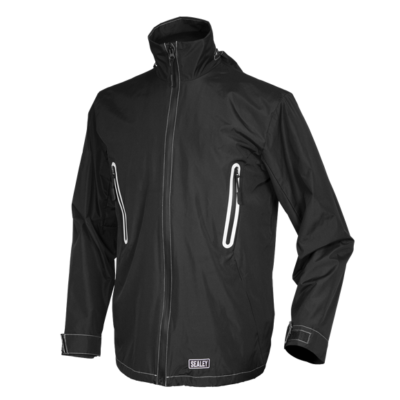 Sealey WPHJ01 Heated Rain Jacket 5V - Small