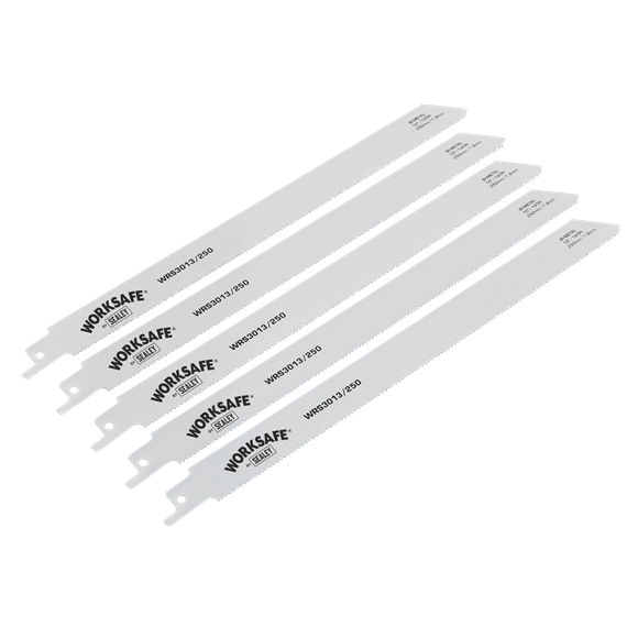 Sealey WRS3013/250 Reciprocating Saw Blade 250mm 14tpi - Pack of 5