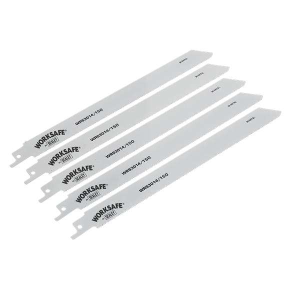 Sealey WRS3014/150 Reciprocating Saw Blade Metal 150mm 18tpi - Pack of 5