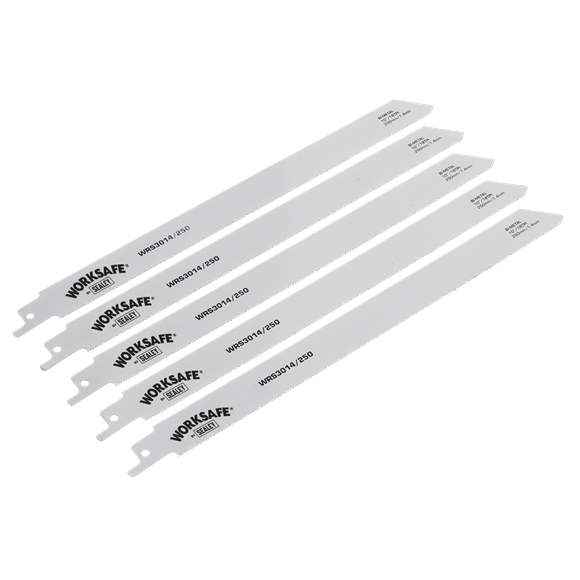 Sealey WRS3014/250 Reciprocating Saw Blade Metal 250mm 18tpi - Pack of 5