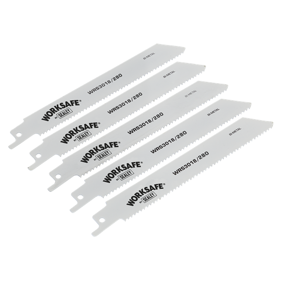 Sealey WRS3018/280 Reciprocating Saw Blade 280mm 10tpi - Pack of 5
