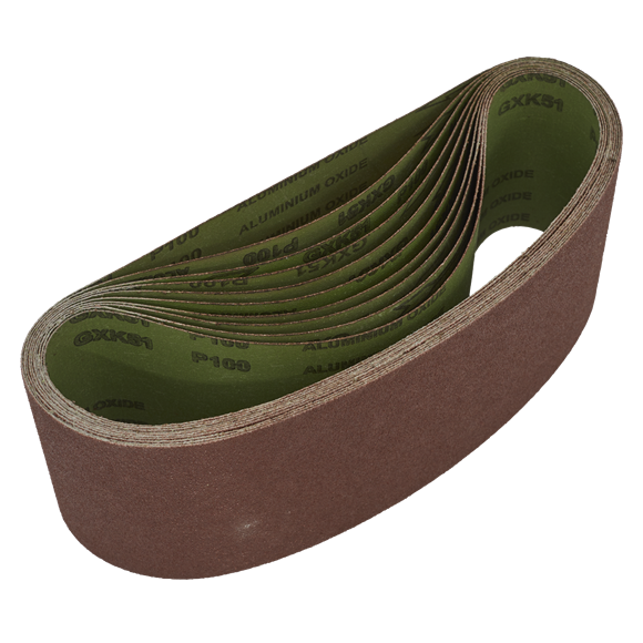 Sealey WSB61100 Sanding Belt 100 x 610mm 100Grit - Pack of 10