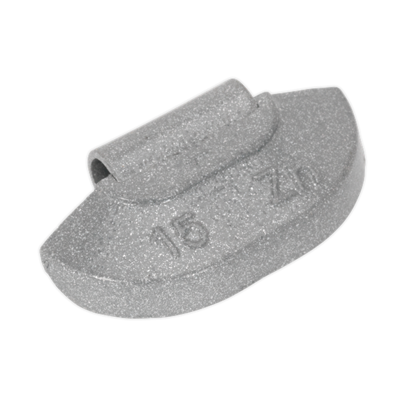 Sealey WWSH15 Wheel Weight 15g Hammer-On Zinc for Steel Wheels Pack of 100